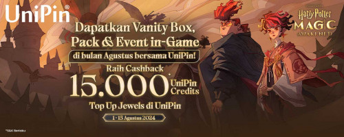 [August New Pack] Raih Vanity Box, Pack & In-Game Item Harry Potter: Magic Awakened & 15.000 UniPin Credits